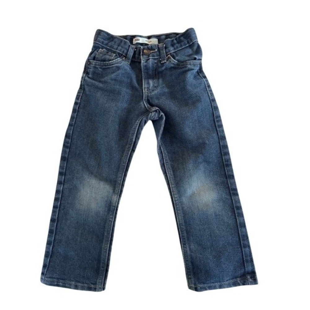 Levi's 511 Slim Fit Jeans Kids Adjustable Waist Denim Blue - Size 4T